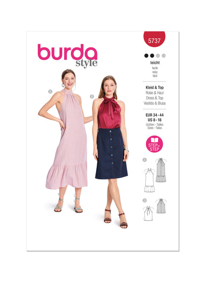 Burda Pattern 5737  Misses' Dress & T-Shirt