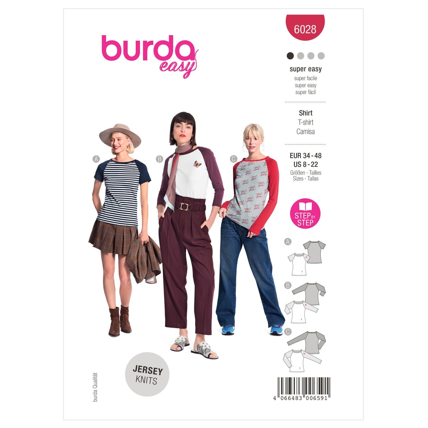 Burda Pattern 6028 Misses' Top/Vest