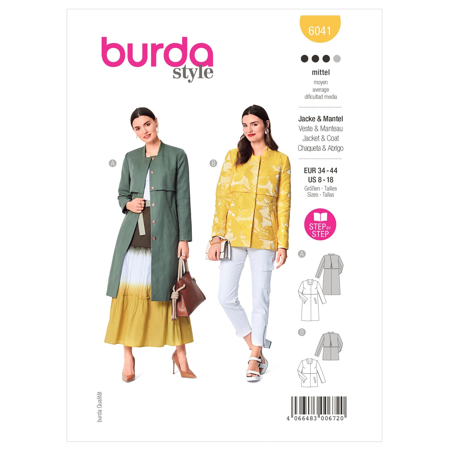 Burda Pattern 6041 Misses' Jacket
