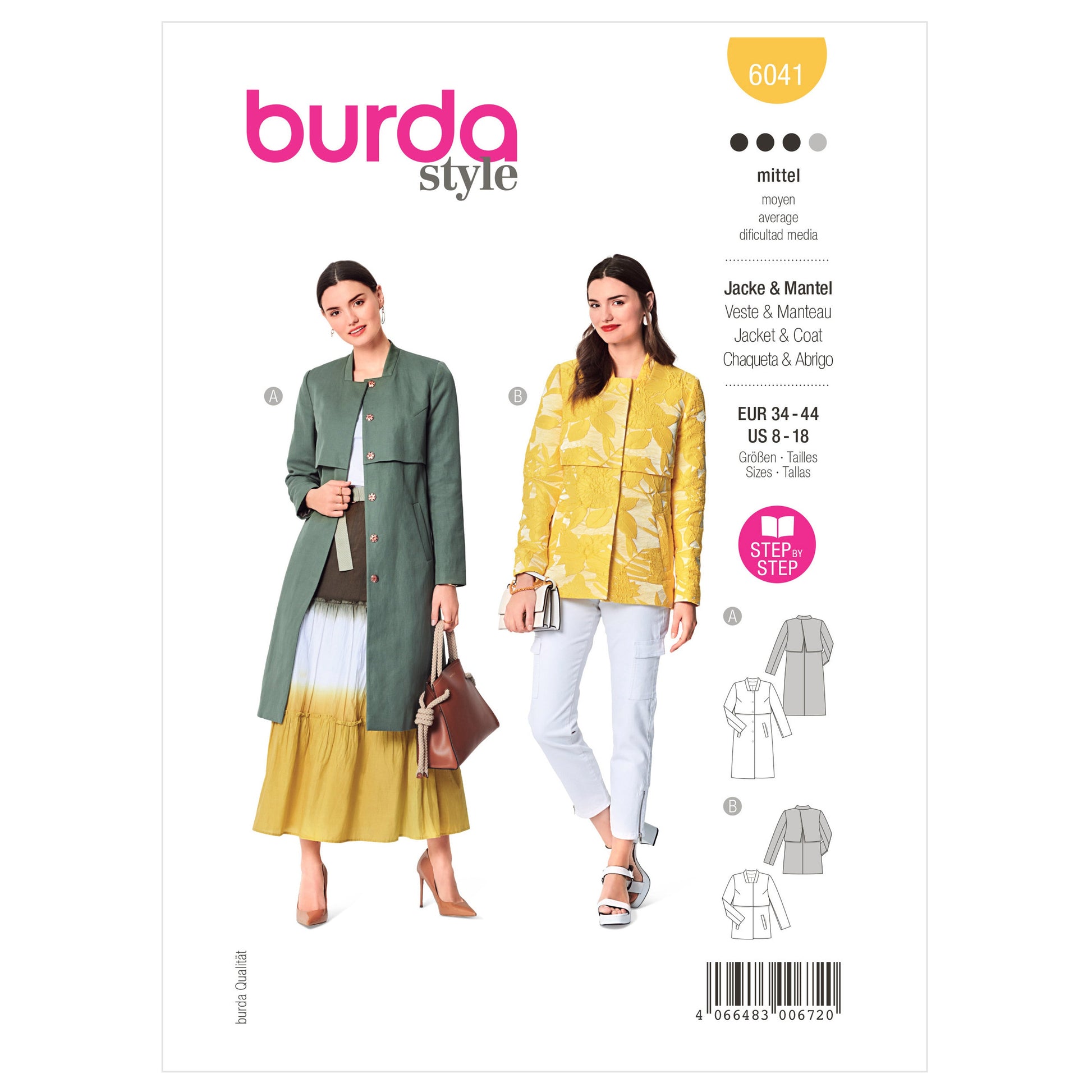 Burda Pattern 6041 Misses' Jacket