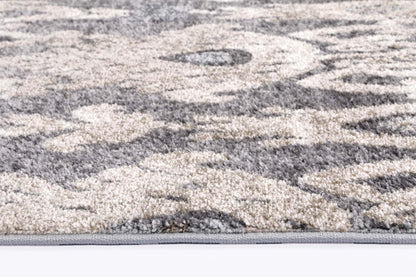 Liverpool Damask Grey Plush Rug