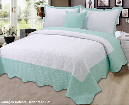 Georges Celeste Pinsonic Bedspread Set