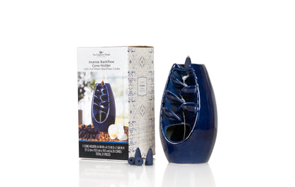 The Fragrance People Incense Backflow Cone Holder with 20 Cones