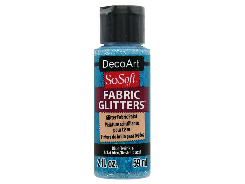 Decoart SoSoft Fabric Glitters, 2oz