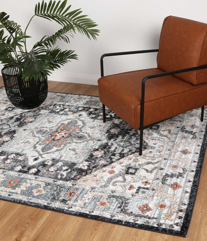 Estate Baltimore Traditional Charcoal Rug