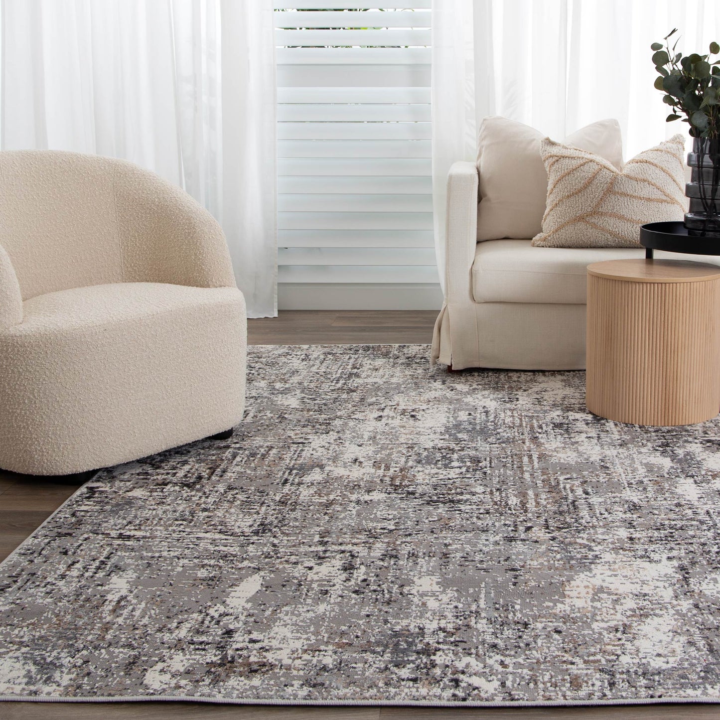 Expressions Grey Modern Rug