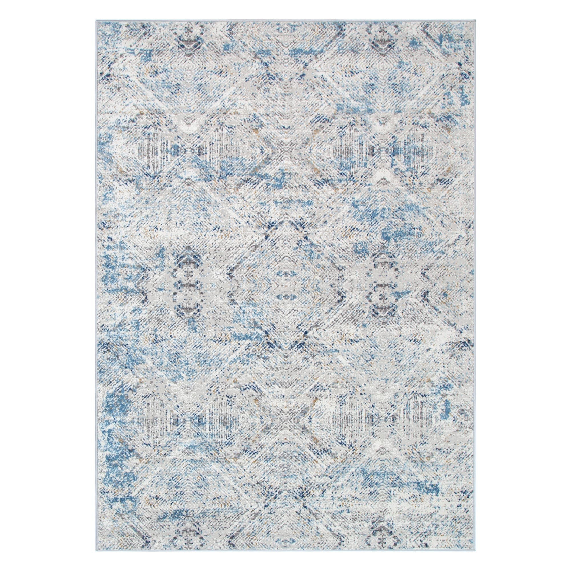 Expressions Navy Blue Ikat Rug – Lincraft