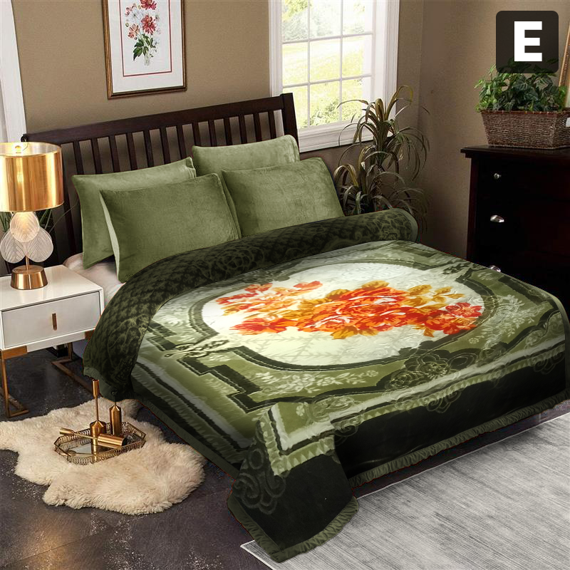 Formr Luxury Mink Blanket, Floral- 2mx2.3m