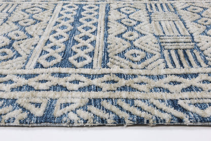 Ambarsar Glenroy Navy Tribal Rug