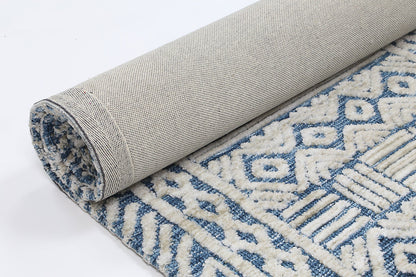 Ambarsar Glenroy Navy Tribal Rug