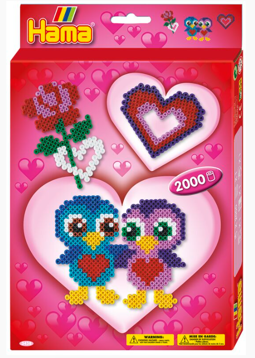 Hama Boxed Gift Sets, Love- Small (Approx. 2,000 beads)