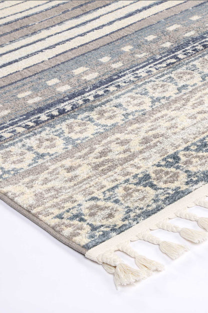 Inca Cajamarca Blue Contemporary Rug