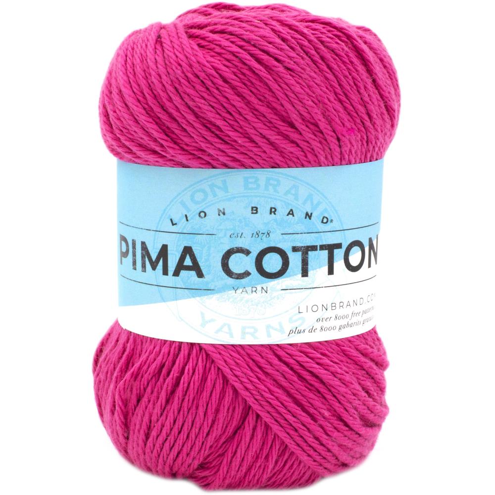 Lion Brand Pima Cotton Crochet & Knitting Yarn, 85g Cotton Yarn