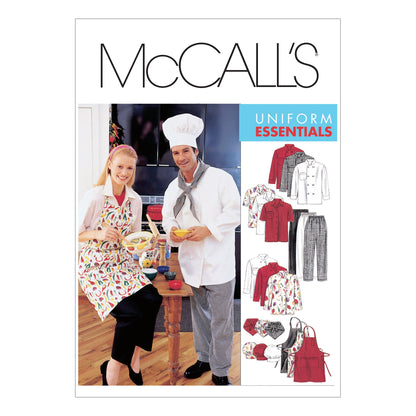 McCall's Pattern M2233 Misses' and Men's Jacket, Shirt, Apron, Pull-On Pants, Neckerchief and Hat