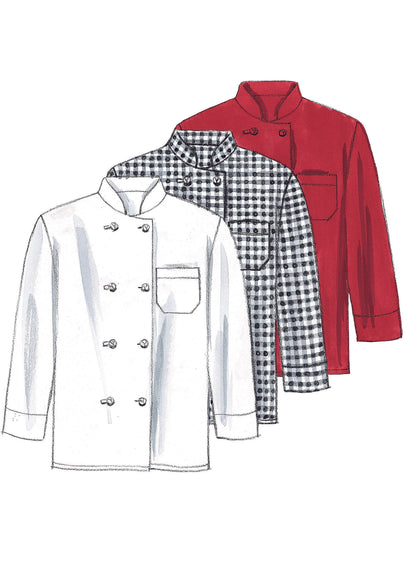 McCall's Pattern M2233 Misses' and Men's Jacket, Shirt, Apron, Pull-On Pants, Neckerchief and Hat