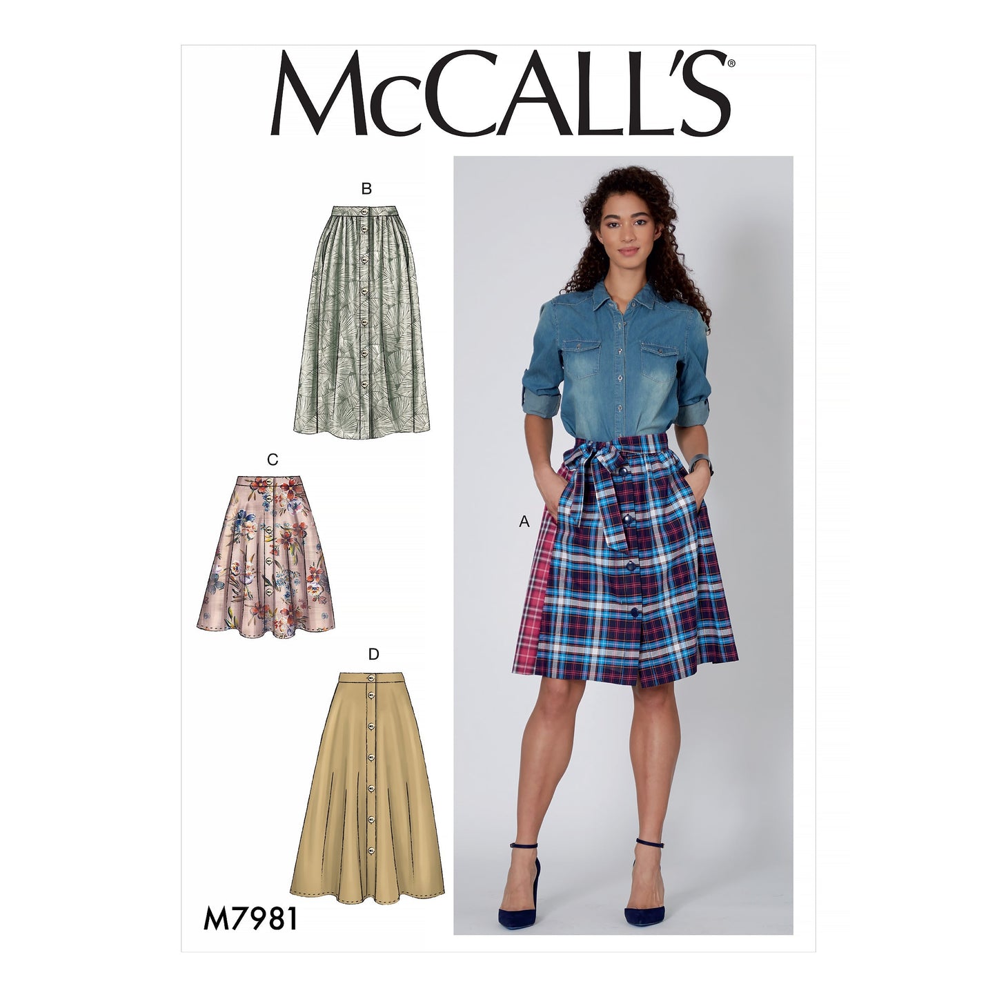 McCall's Pattern M7981 Misses' Skirts