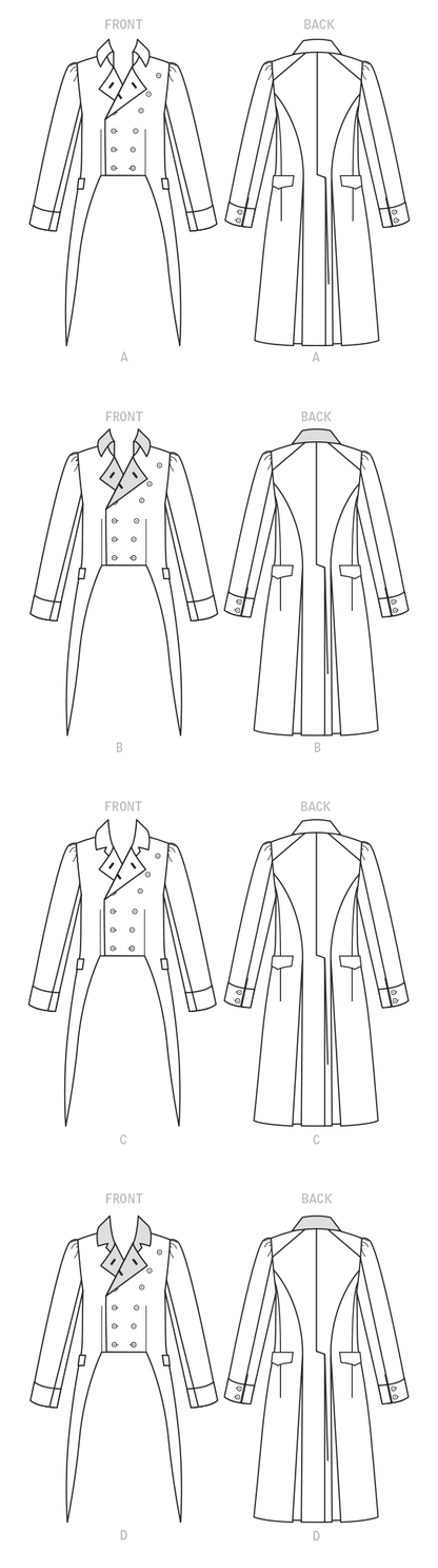 McCall's Pattern M8135 Men's Coats