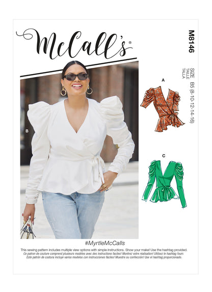 McCall’s Pattern 8146 Misses & Women’s Tops