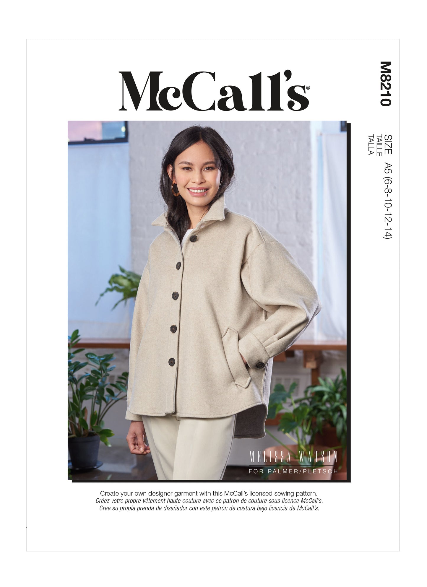 McCall's Pattern M8210 Misses' Jacket