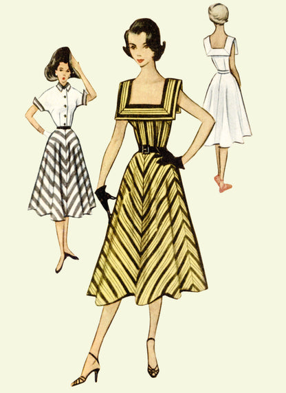 McCall's Pattern M8357 1950s Misses' Vintage Dress and Jacket