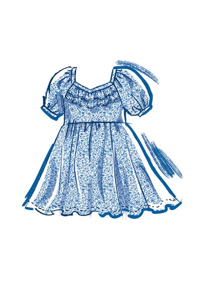 Mccall's Pattern M8372 Toddler Dress