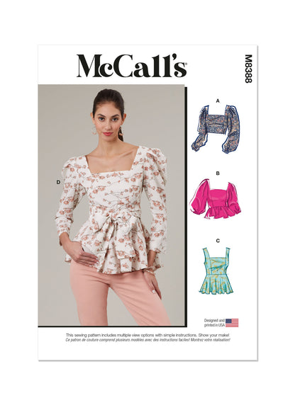 McCall’s Sewing Pattern M8388 Misses’ Top/Vest