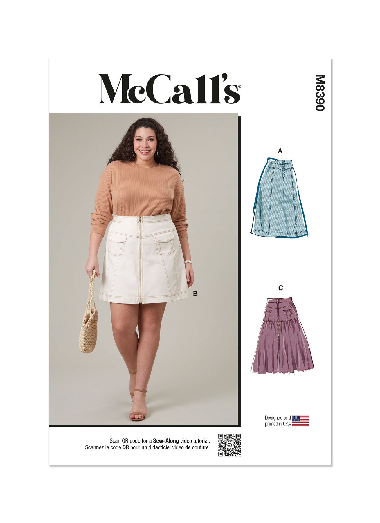 McCall’s Sewing Pattern M8390 Women's Skirts