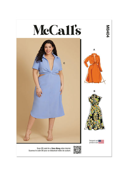 KnowMe Pattern M8404 Plus Size Dress