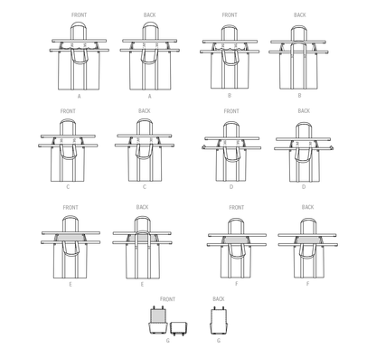 KnowMe Pattern M8420 Shopping Cart Bags and Coupon Case