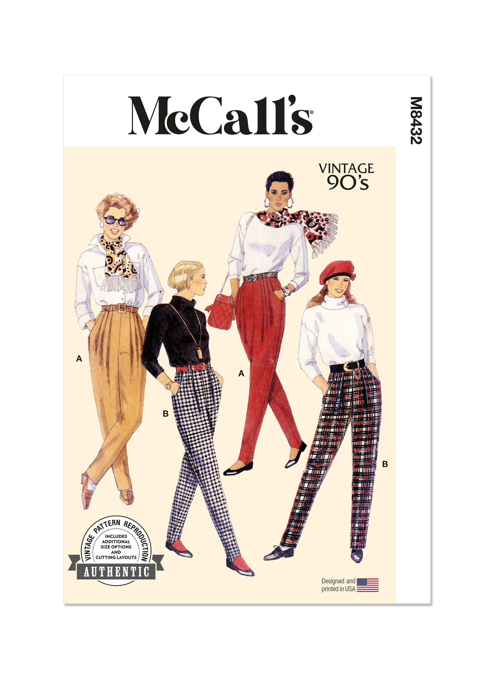 Mccall's Pattern M8432 Misses' Skirt Pants