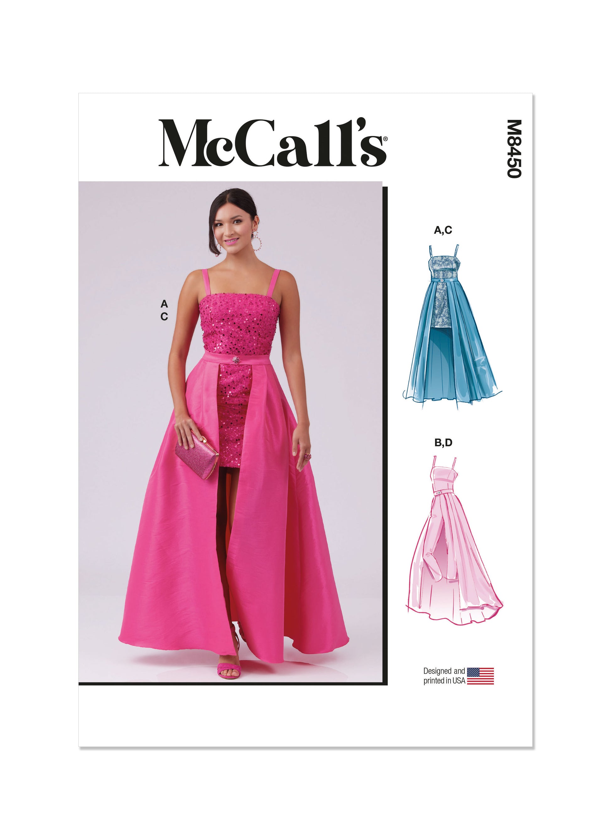 McCall's Pattern M8450 Miss/Plus Special Occasion Dress