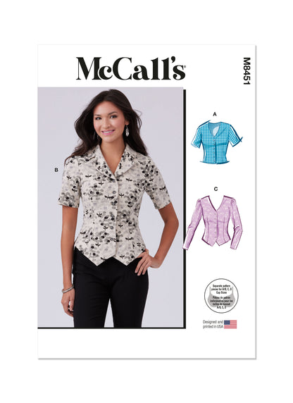 McCall's Pattern M8451 Misses' Top/Vest