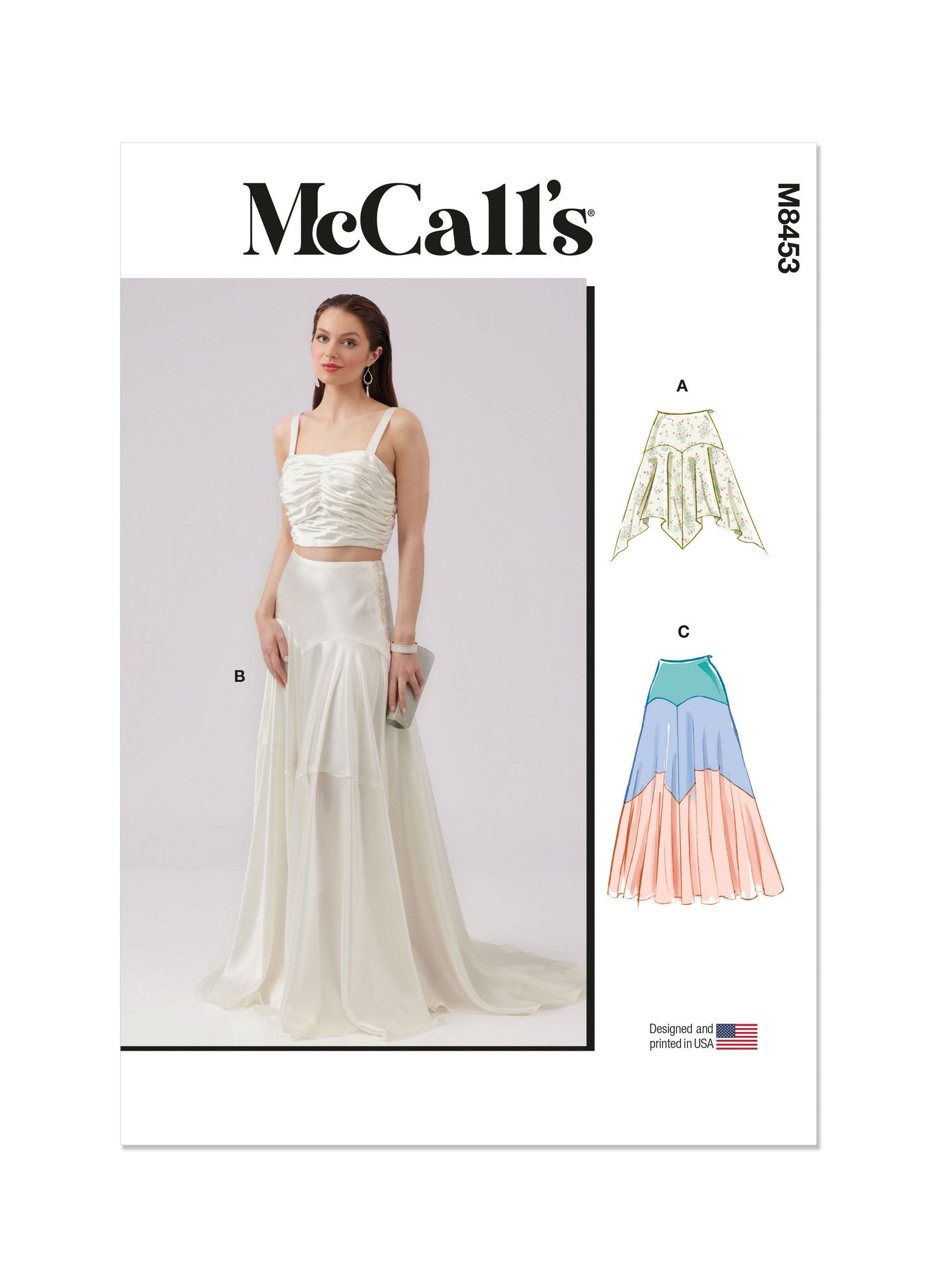 McCall's Pattern M8453 Misses' Skirt/Pants