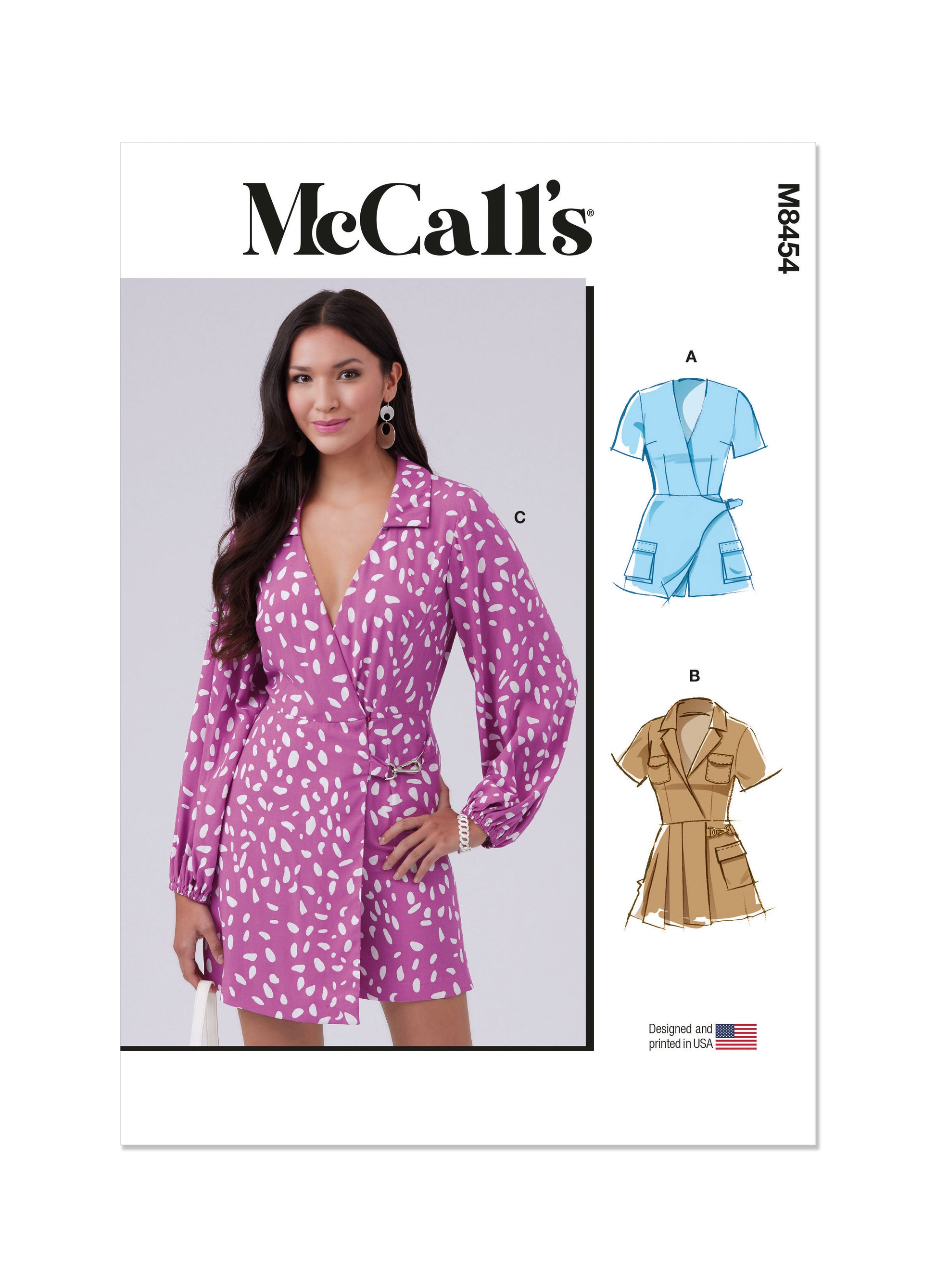 McCall's Pattern M8454 Misses' Romper