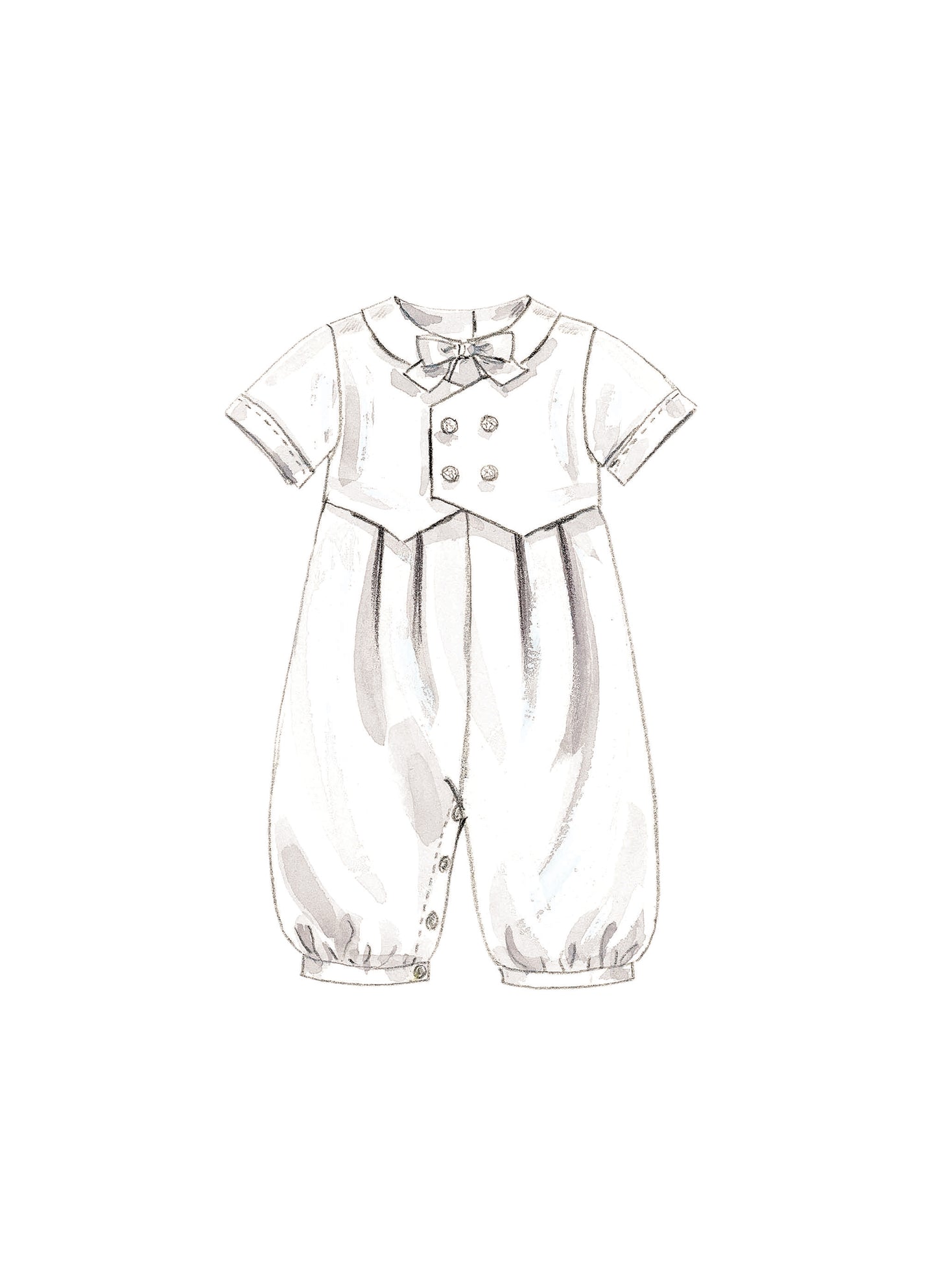 McCall's Pattern M8460 Infant's Christening Gown, Romper and Bonnet