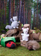 McCall's Pattern M8469 Plush Animals With Leaf and Tree Houses
