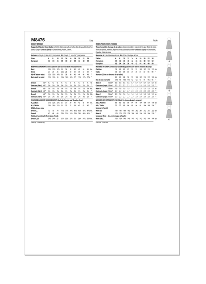 McCall's Pattern M8476 Misses' Dress