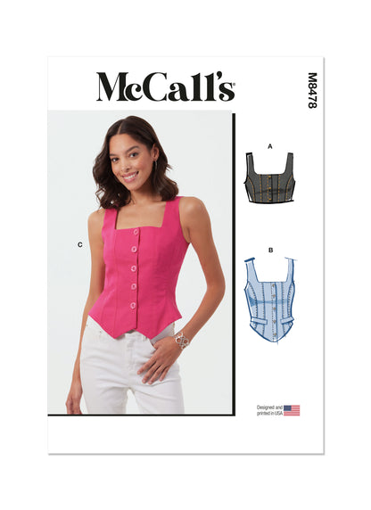 McÇall's Pattern M8478 Misses' Top Vest