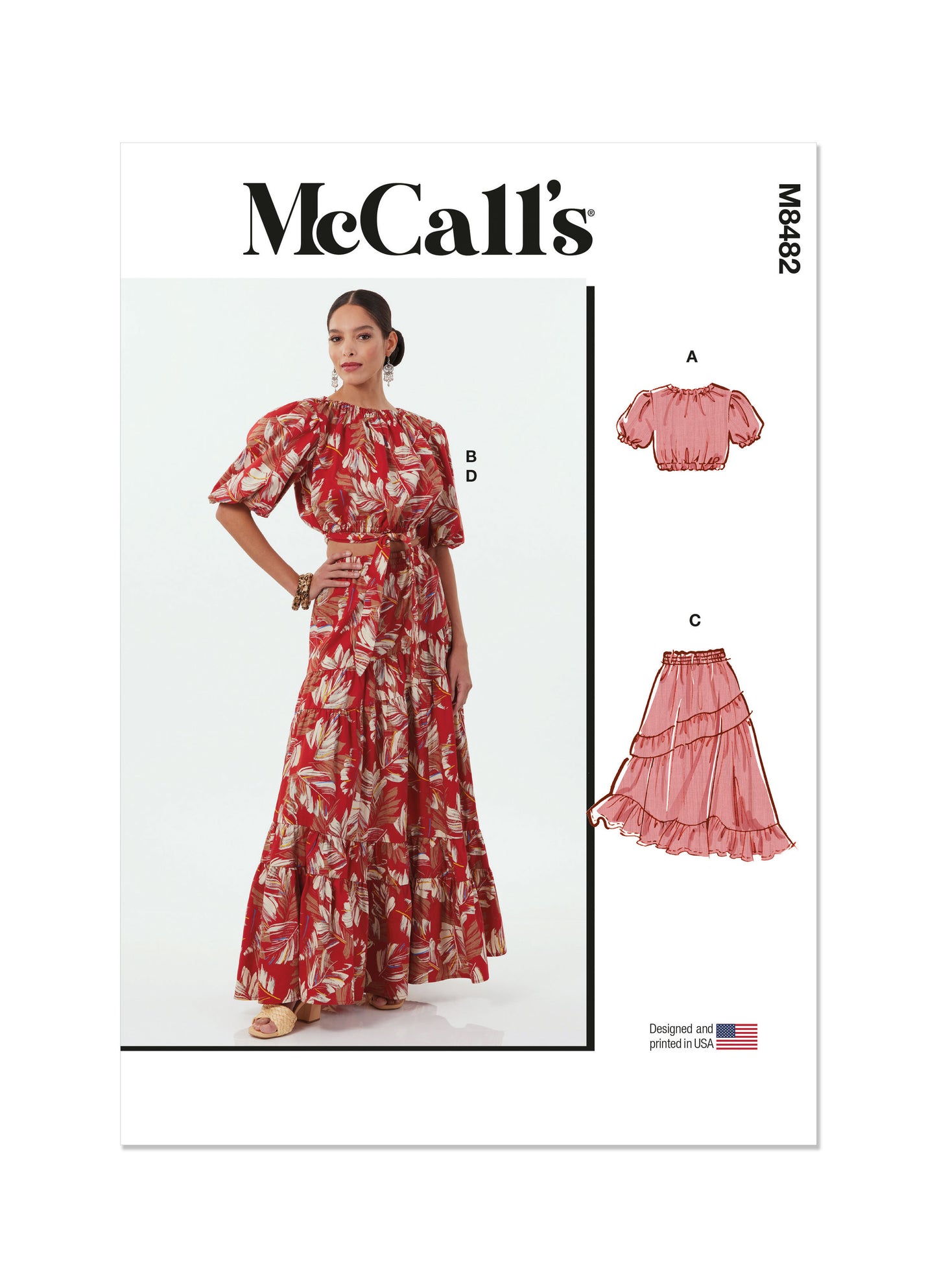 McÇall's Pattern M8482 Misses' Tops and Skirts