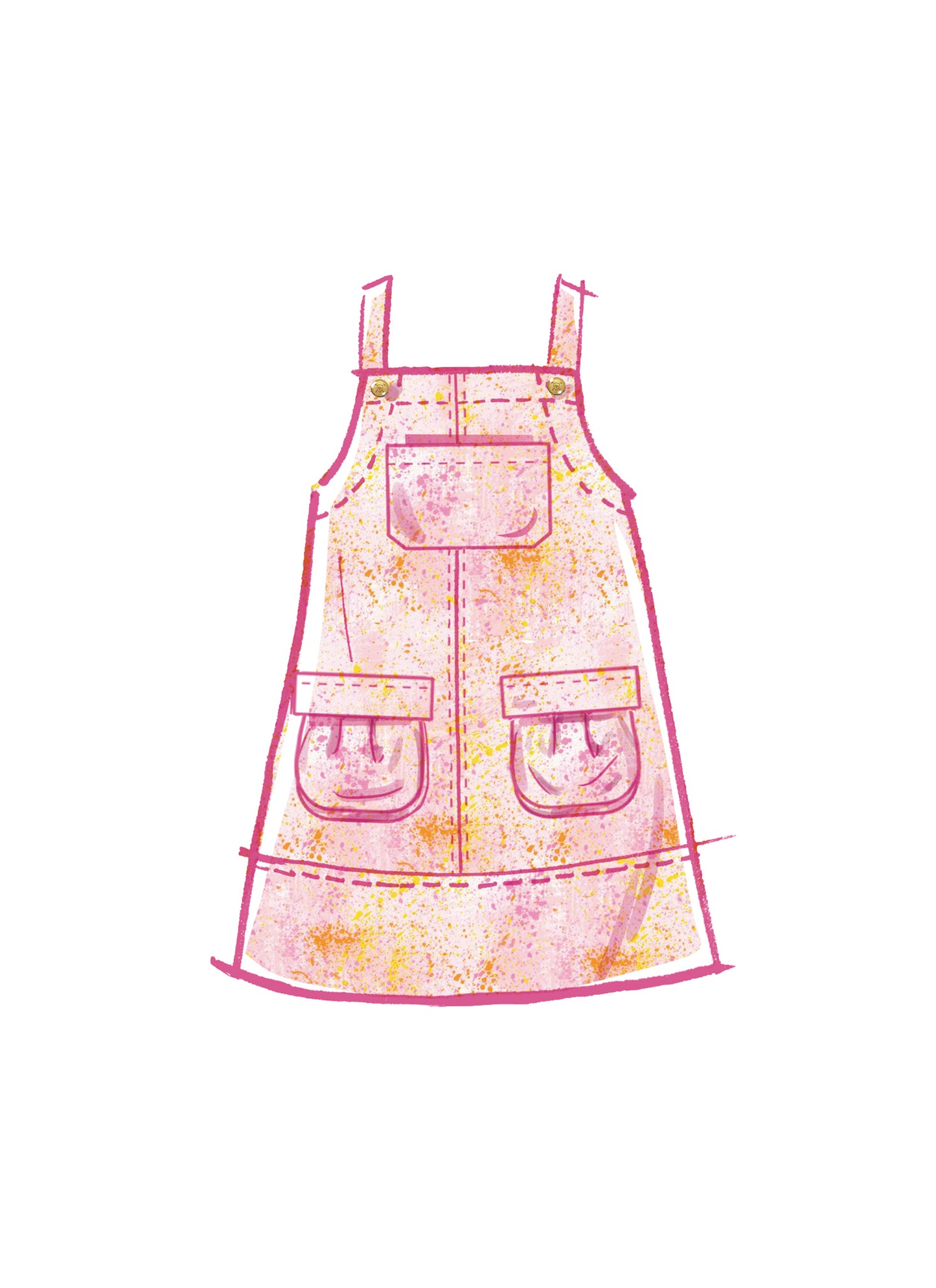 McÇall's Pattern M8489 Children's and Girls' Pinafore and Overalls