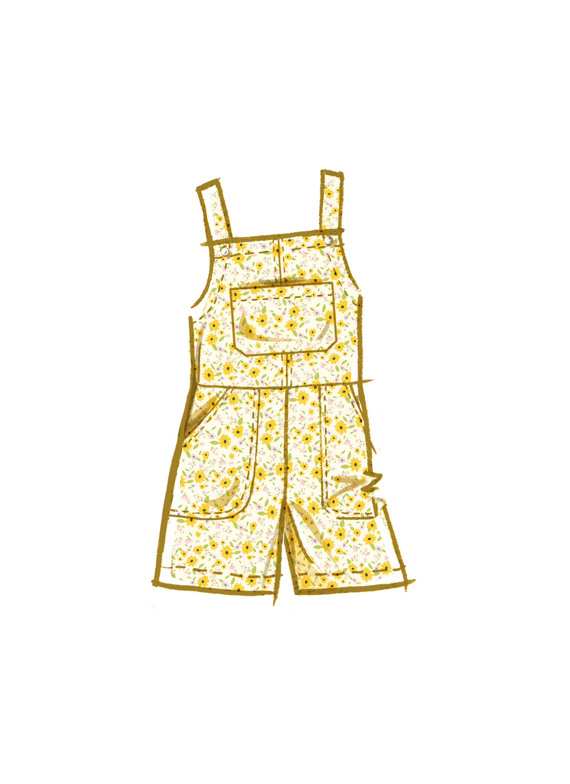 McÇall's Pattern M8489 Children's and Girls' Pinafore and Overalls