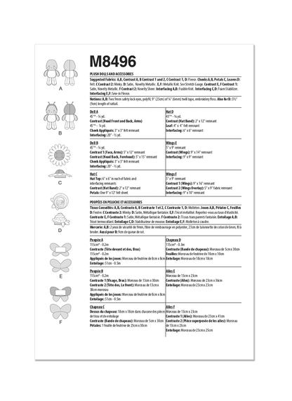 McCall's Pattern M8496 Stuffed Craft