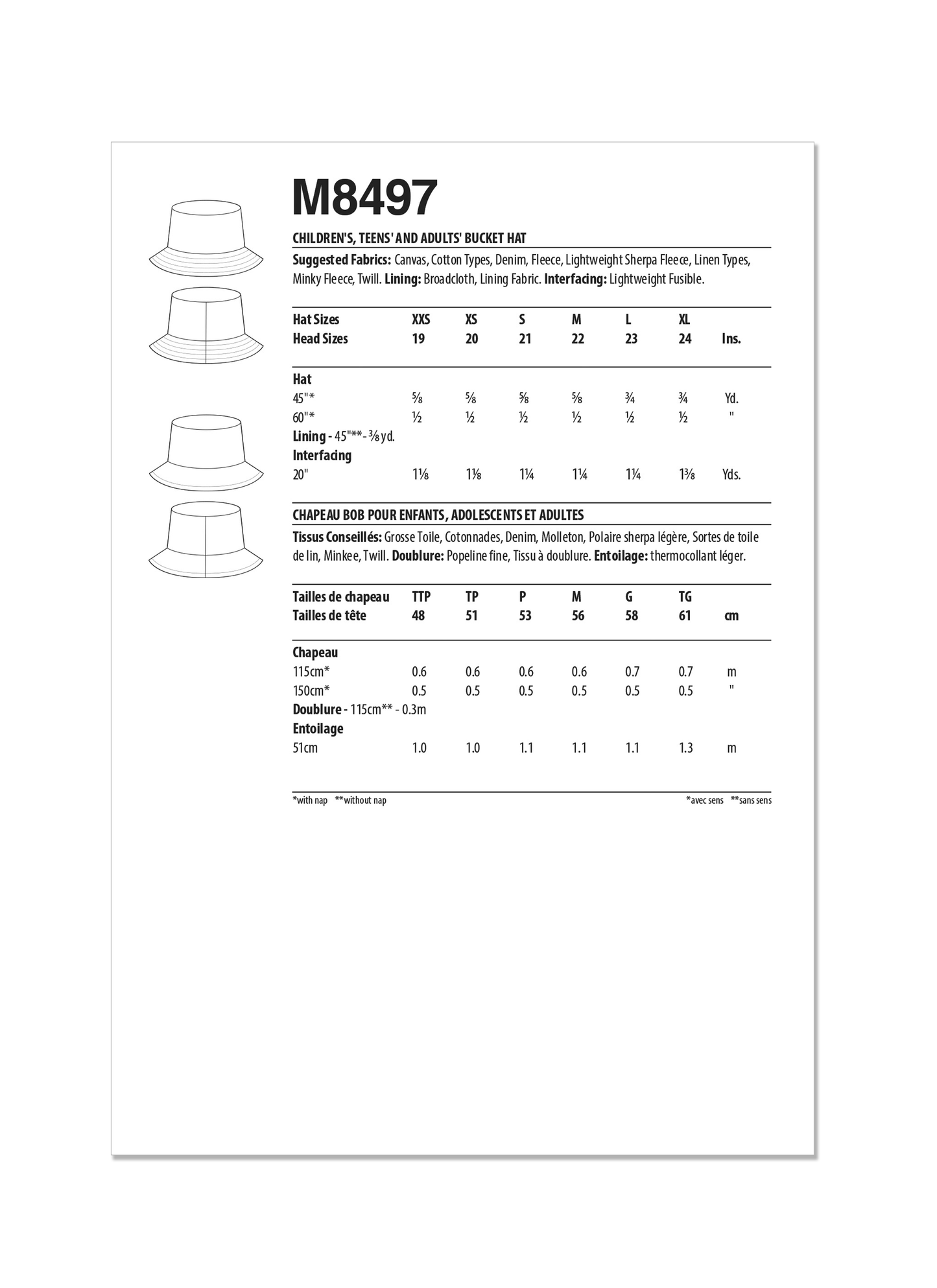 McÇall's Pattern M8497 Accessories 