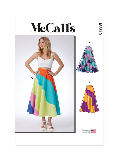 McCall's Pattern M8510 Misses' Skirts