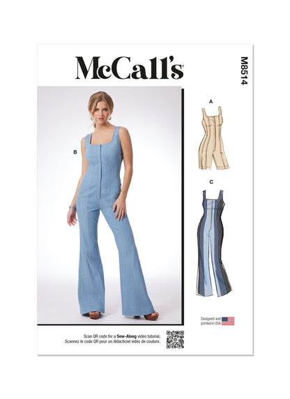 McCall's Pattern M8514 Misses' and Women's Romper and Jumpsuits