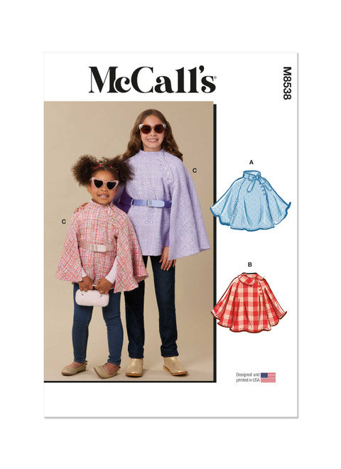 McCall's Pattern M8538 Children's and Girls' Capes