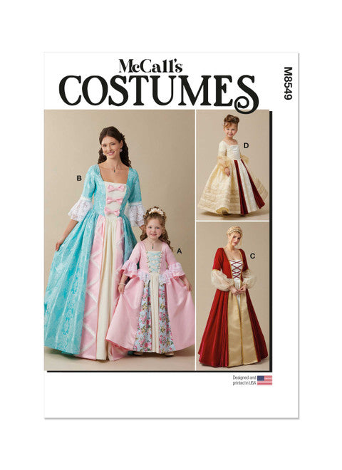 McCall's Pattern M8549 Children's and Misses' Princess Costume