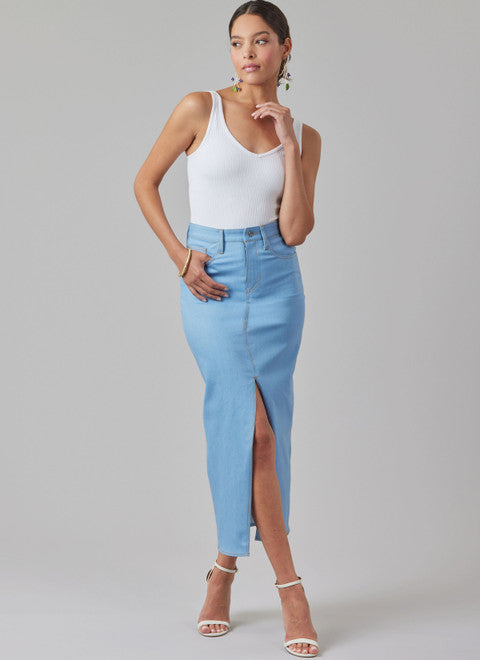 McCall's Pattern M8559 Misses' and Women's Skirt in Three Lengths and Tie Belt