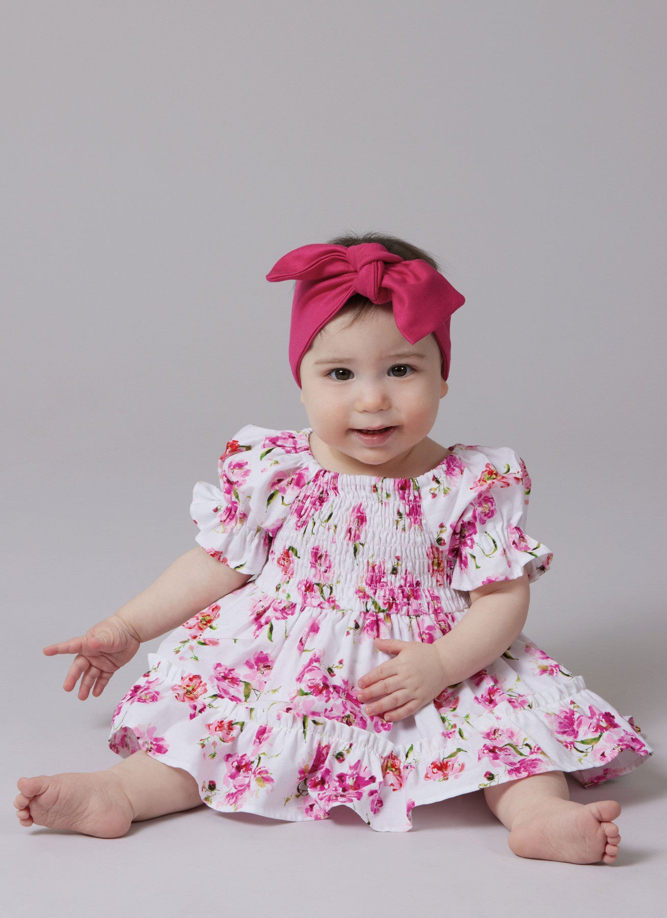 Simplicity Pattern 8591 Babies' Romper, Dresses and Headband