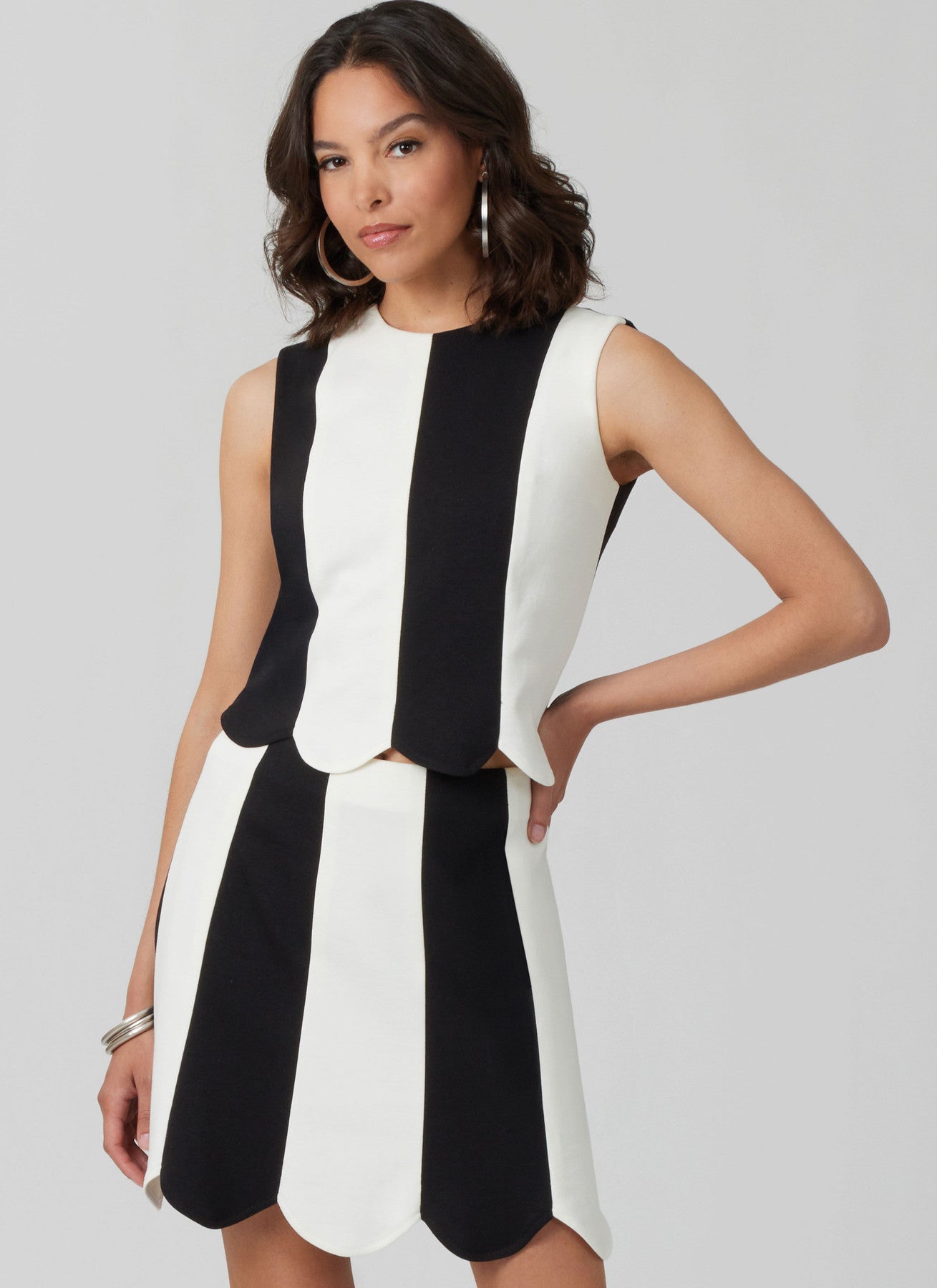 McCall's Pattern M8610 Misses' Fitted Knit Top and Skirt